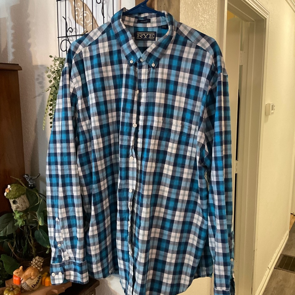 Rye Multicolor Plaid Shirt XXL